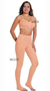 3015-X: Bra Front Closure, Pre-Molded Seamless Cup, Adjustable Straps 3012-CF: Pantyhose, Closed Heels, reinforced, Abdominal Area, Open Toes        3015-X: Brassier Cierre Delantero, Copa Sin Costura Prehormada, Tiras Ajustable 3012-CF: Panty Media, Tobillo cubeiero, Resfuerzo en el area abdominal, Dedos Abiertos