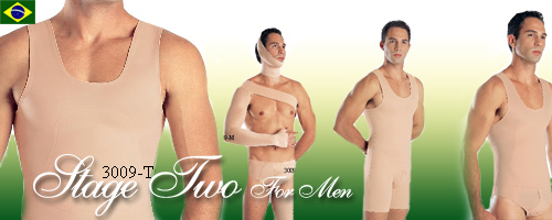 Stage Two - aesthetic garments are used when the healing process has progressed to the point that a pull-down or pull-up garment can easily be fitted onto the body. These versatile body shapers aid in healing, weight reduction and general wellness. (Information provided and recommended by Manufacture).  Nivel Dos - Son Fajas de Estetica que se usan cuando ya el proceso de recuperacin ha progresado hasta el punto que uno puede quitarse la faja y se la pueda volver a poner. Estas Fajas Modeladoras son versatil en el ayudar recuperar su cuerpo, reduccin de peso y el bien estar.  (Informacin y recomendacin de la fabrica).   