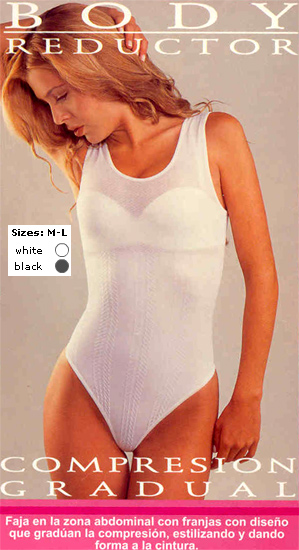 Body Reductor Compresion Gradual faja en la zona abdominal con franjas con diseño que graduan la compresion, estilizando, y dando forma la cintura.